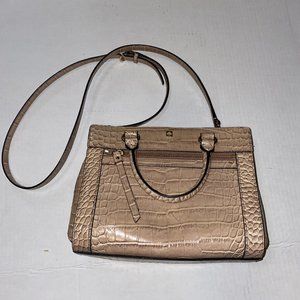 Kate Spade Nude Snakeskin Patterned Crossbody Purse